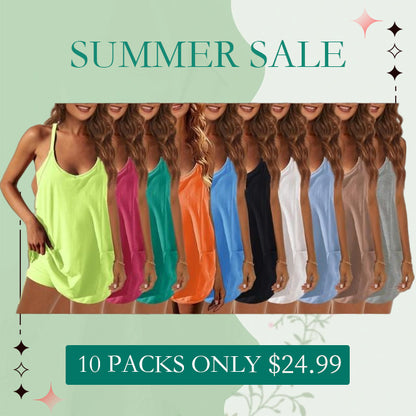 🎁Buy more, save more💥 Women's Summer Sleeveless Mini Dress