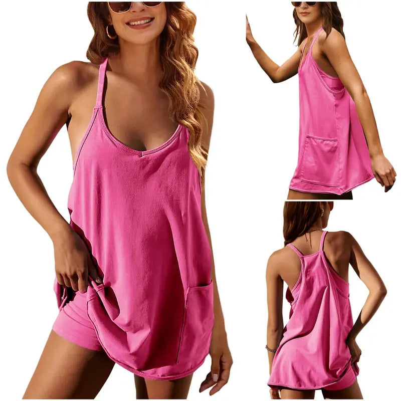 🎁Buy more, save more💥 Women's Summer Sleeveless Mini Dress