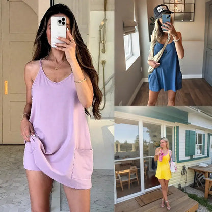 🎁Buy more, save more💥 Women's Summer Sleeveless Mini Dress